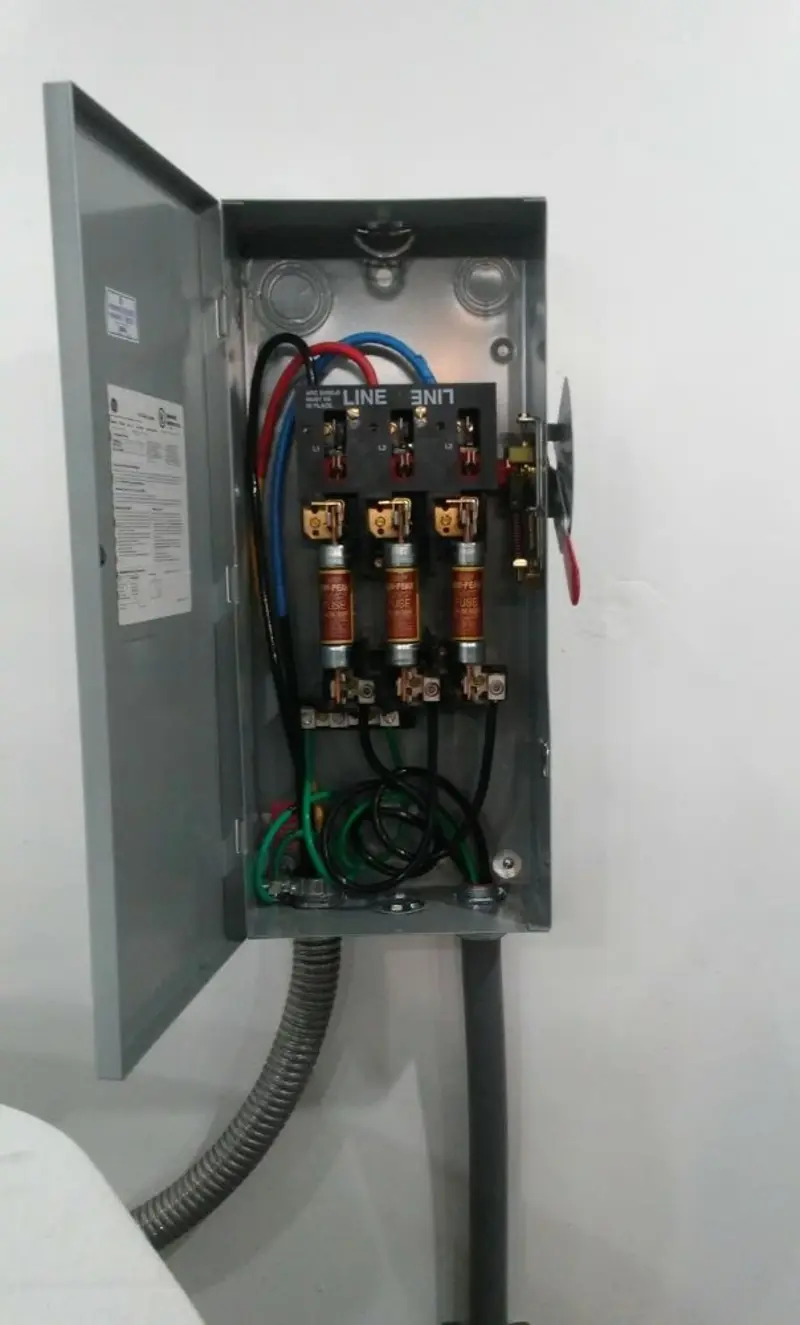 Three-phase disconnect switch installed for Electrical Wiring & Rewiring in Bloomsburg